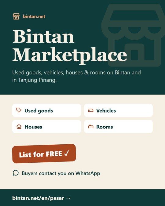 Bintan Marketplace flyer: list for free